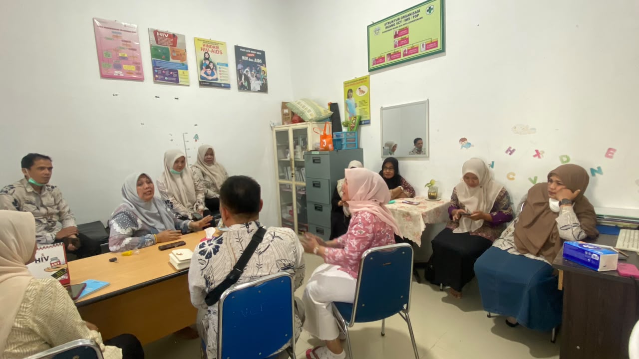 Kegiatan Supervisi dan Bimbingan Teknis Program HIV/AIDS ke Fasyankes Puskesmas Muara Dua